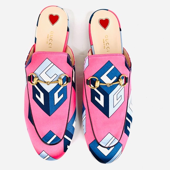 Gucci Princetown Horsebit Satin Mule Slippers 37 - Picture 6 of 11